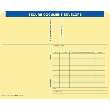 Asp Era Deal Jackets - Printed, 9 3/8" X 11 3/4", 100 Per Pack Pk 5410